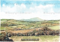 Clee Hill from the Malt Shovel Highley Shropshire