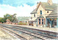 Arley Station S.V.R. looking north, greeting card