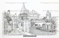 Bridgnorth Cliff Railway Shropshire greeting card