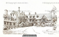 Stone Manor Hotel near Kidderminster Worcestershire greeting card