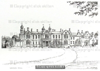 Sandon hall Staffordshire, greeting, invitation  or thank you card