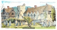 Miniature original Stokesay Castle Shropshire