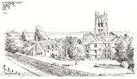Great Malvern, the Abbey hotel and Abbey