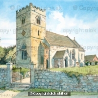 Harley Church St Mary's Harley Bank Shropshire nr. Cressage