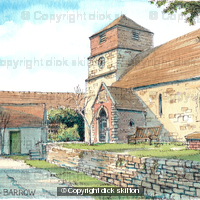 Barrow Church St Giles Nr. Broseley, greeting / thank-you card