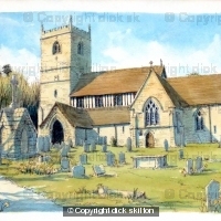 kinlet Shropshirechurch St John The Baptist with no tree