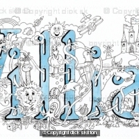 William Name art card pack of 5 small cards with white  envelope in clear bagcard )