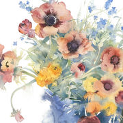 KO.102 bucket of spring flowers