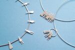 connected people necklace and pendants