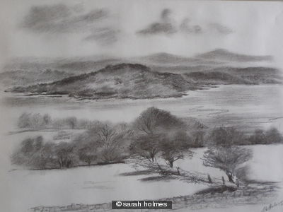 View overlooking Arnside from Wartbarrow Fell, South Cumbria