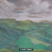 View from Hardknott Pass in the Lake District