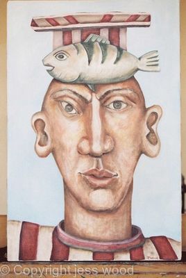 football supporter and fish