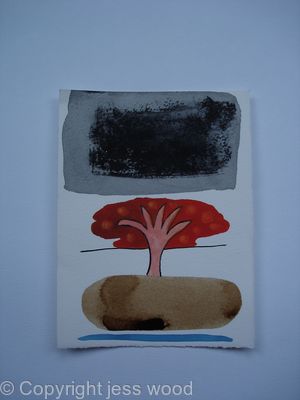 red tree