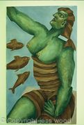 woman and fish