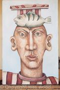 football supporter and fish