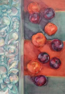 Still life on wide stripes