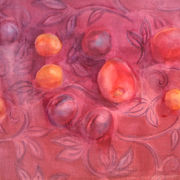 Fruit on a Magenta cloth