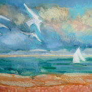 Spring seafront