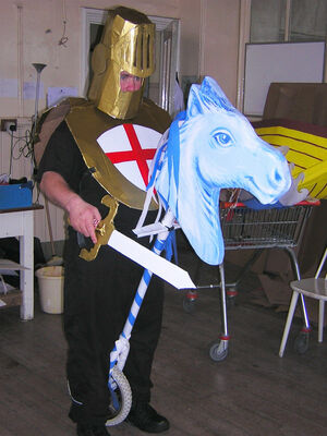 St George on hobby horse