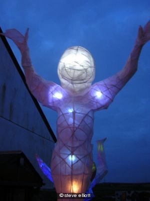 happy human lantern
