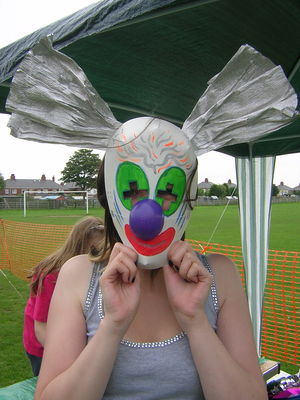 clown mask workshop