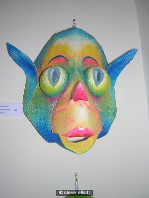 Rainbow alien mask