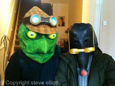 Toad & Mole masks