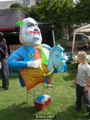 Mr Pickles the Westminster Clown ( political portrait )