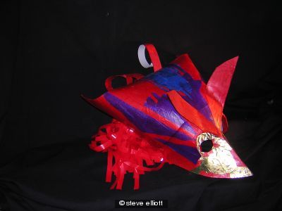 red bird mask