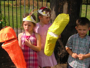 fruit  veg puppets