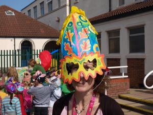 April Fools mask - Foredyke Primary carnival