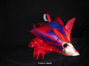 red bird mask
