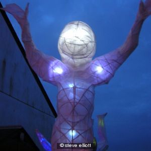happy human lantern
