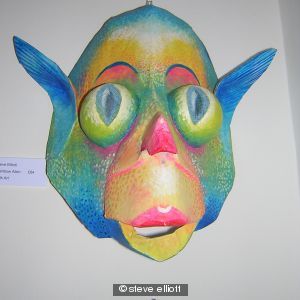 Rainbow alien mask