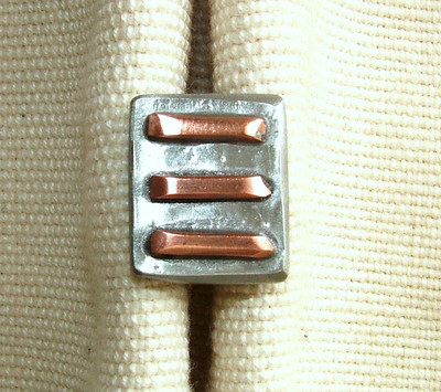 copper bar cufflinks