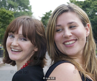 Lisa Barker and Rebecca Weymouth, playwrites