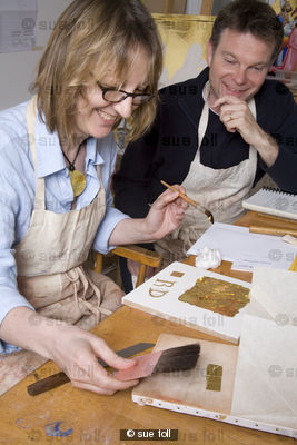 Rosemary Duffy, student of gilding