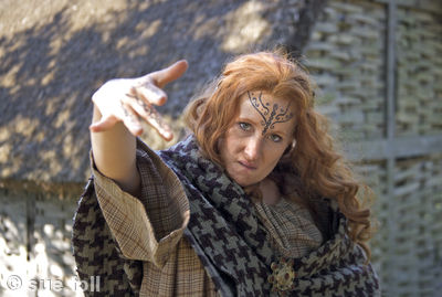 Character of Boudicca, photographed for the TV series 