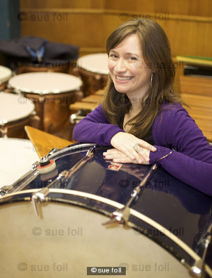 Ellara Wakely who works fr the BBC Proms Orchestra. Photographed for the BBC