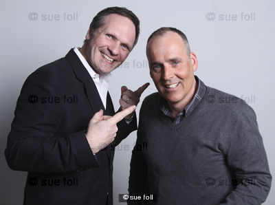 Nic Cooper (CEO Sledge) and John Worthington (O2 Head of Events). Photographed for Haymarket publications