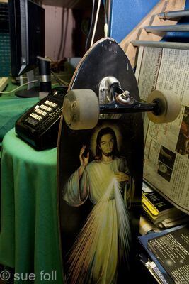 Jesus skateboard