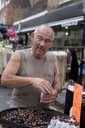 Frank, portrait of locals in Petticoat Lane, London Underground