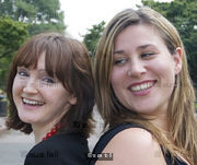 Lisa Barker and Rebecca Weymouth, playwrites