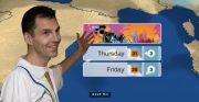 Tim Westwood, rap DJ, reads the weather forcast, BBC