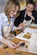 Rosemary Duffy, student of gilding