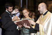 The Christening of George Panayides at St Sophia's Greek Orthodox Cathedral, Bayswater