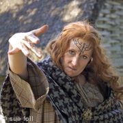 Character of Boudicca, photographed for the TV series 