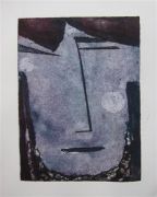 24 Modigliani's Beard (collagraph)