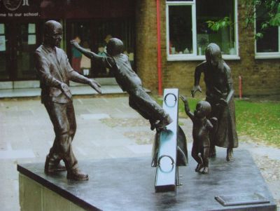 Family Group, Tanys Dell Primary School Commission, Harlow, Essex
