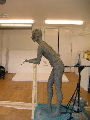 Clay modelling, the early stages